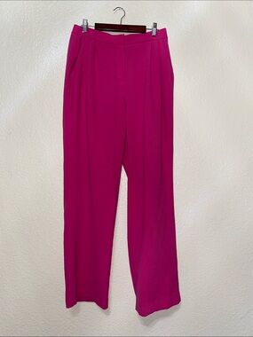 Bar III Fuchsia Wide-Leg Dress Pants